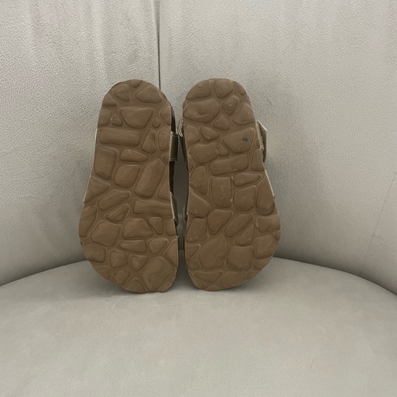 Gold Giulia Palai Toddler Girl Flatform Sandals - Size 8 - Picture 2 of 5